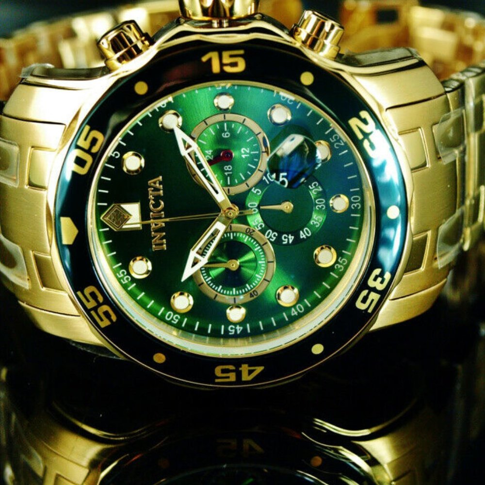 Invicta Green 18k Chronograph 48mm Men's Watch